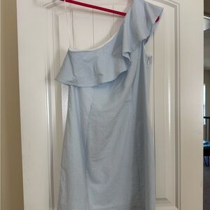 Southern Tide Blue and White Striped Dress